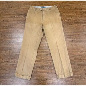 Peter Millar Brown Corduroy Preppy Casual Golf Chino Pants Trousers Men's‎ 32x29